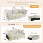 Modern Comfy Upholstered Sofa Cloud Couch