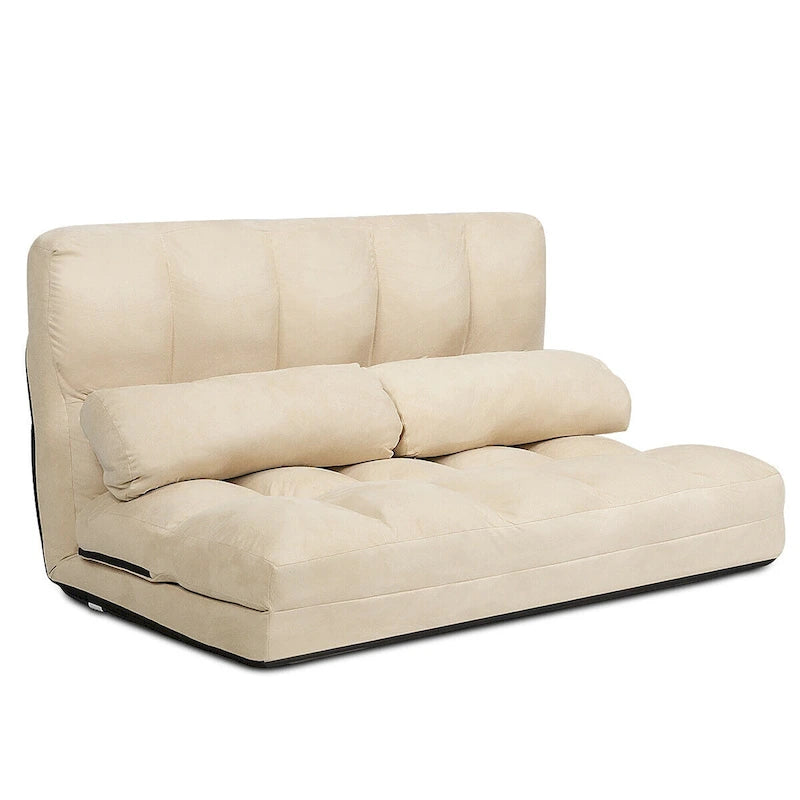 Foldable Floor Sofa Bed with 6-Position Adjustable Backrest – 330 lb Capacity