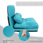 Foldable Floor Sofa Bed with 6-Position Adjustable Backrest – 330 lb Capacity