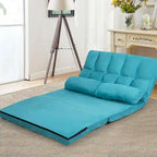 Foldable Floor Sofa Bed with 6-Position Adjustable Backrest – 330 lb Capacity