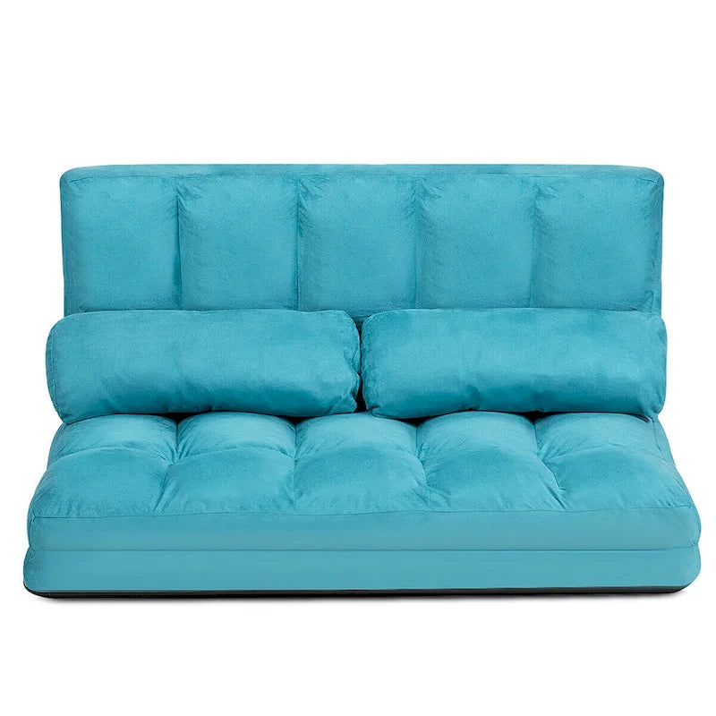 Foldable Floor Sofa Bed with 6-Position Adjustable Backrest – 330 lb Capacity
