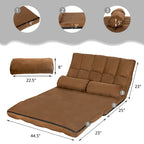 Foldable Floor Sofa Bed with 6-Position Adjustable Backrest – 330 lb Capacity