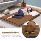 Foldable Floor Sofa Bed with 6-Position Adjustable Backrest – 330 lb Capacity