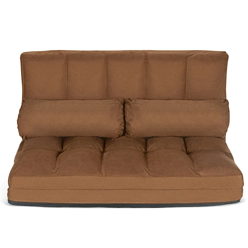 Foldable Floor Sofa Bed with 6-Position Adjustable Backrest – 330 lb Capacity