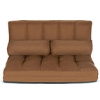 Foldable Floor Sofa Bed with 6-Position Adjustable Backrest – 330 lb Capacity