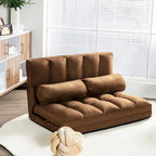 Foldable Floor Sofa Bed with 6-Position Adjustable Backrest – 330 lb Capacity