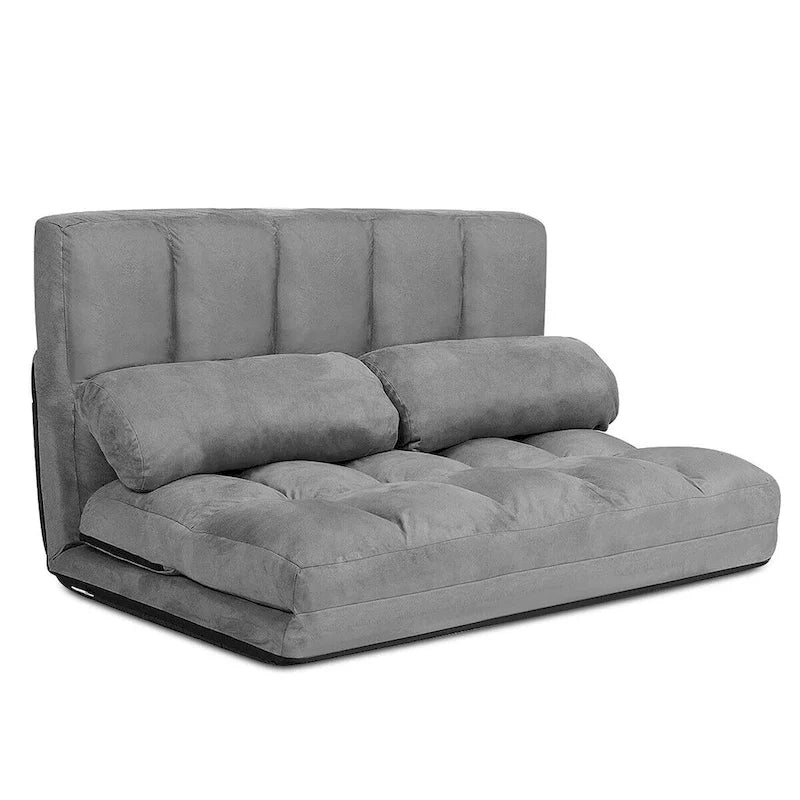 Foldable Floor Sofa Bed with 6-Position Adjustable Backrest – 330 lb Capacity