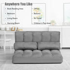 Foldable Floor Sofa Bed with 6-Position Adjustable Backrest – 330 lb Capacity