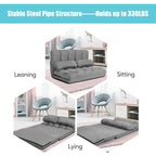 Foldable Floor Sofa Bed with 6-Position Adjustable Backrest – 330 lb Capacity