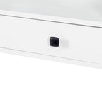 Coiffeuse avec miroir et lumières, meuble de maquillage avec tiroirs et armoire, coiffeuse avec lumière LED, grande table de maquillage