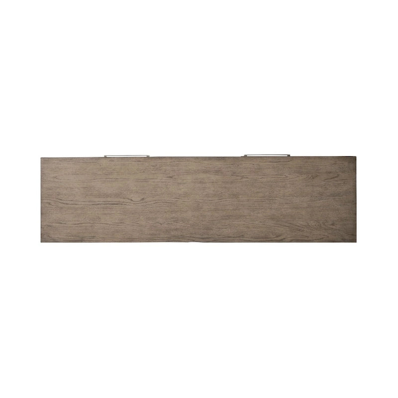 8-Drawer Dresser in Burnished Beige – Rubberwood & Oak Veneer