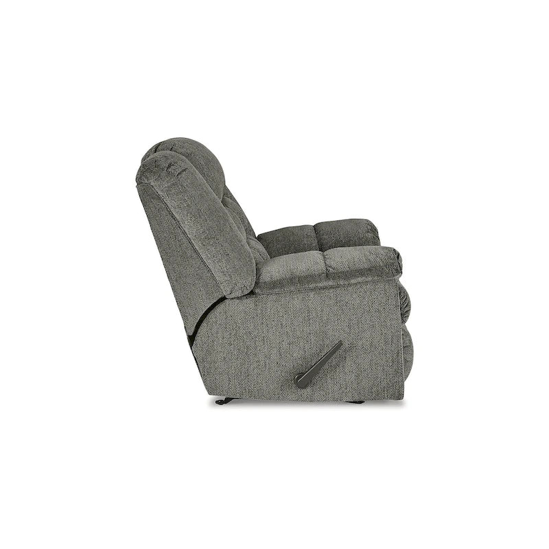 Plush Rocker Recliner Chair with One-Pull Reclining & Gentle Rocking Motion