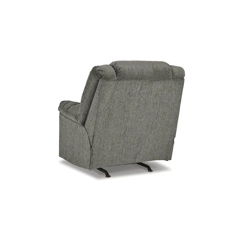 Fauteuil inclinable à bascule en peluche avec inclinaison à une traction et mouvement de bascule doux
