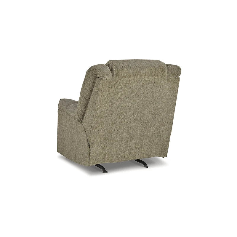 Fauteuil inclinable à bascule en peluche avec inclinaison à une traction et mouvement de bascule doux