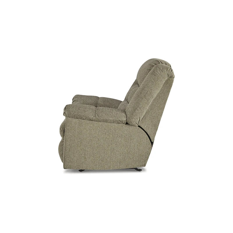 Fauteuil inclinable à bascule en peluche avec inclinaison à une traction et mouvement de bascule doux