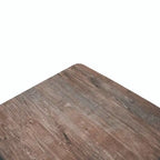 63" Rectangular Dining Table with MDF Top & X-Cross Metal Base