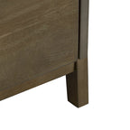 Commode à 6 tiroirs en bois d'hévéa Mid-Century – Brun tabac ou Gris anthracite