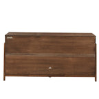Commode à 6 tiroirs en bois d'hévéa Mid-Century – Brun tabac ou Gris anthracite