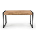 Handmade Reclaimed Mango Wood Dining Table with Iron Legs – India
