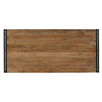 Handmade Reclaimed Mango Wood Dining Table with Iron Legs – India