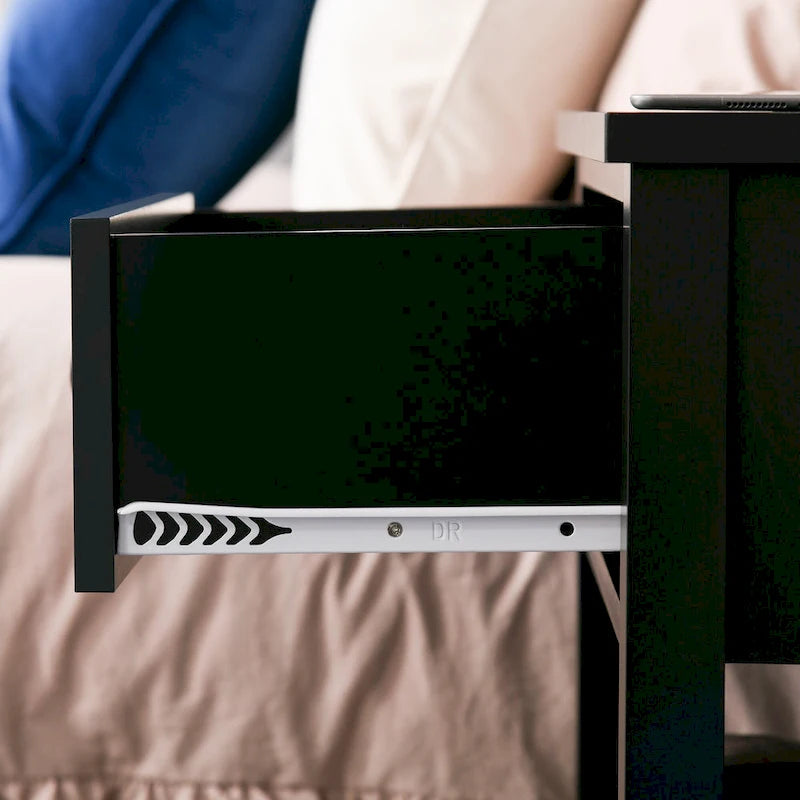 Modern Bedside End Table with Drawer & Storage Shelf – 19.75x13.75x23.5"