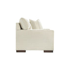 Grand fauteuil d'appoint avec base plateforme et coussins réversibles – Neutre