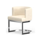 Contemporary Wingback Dining Chair – Upholstered Accent Seat