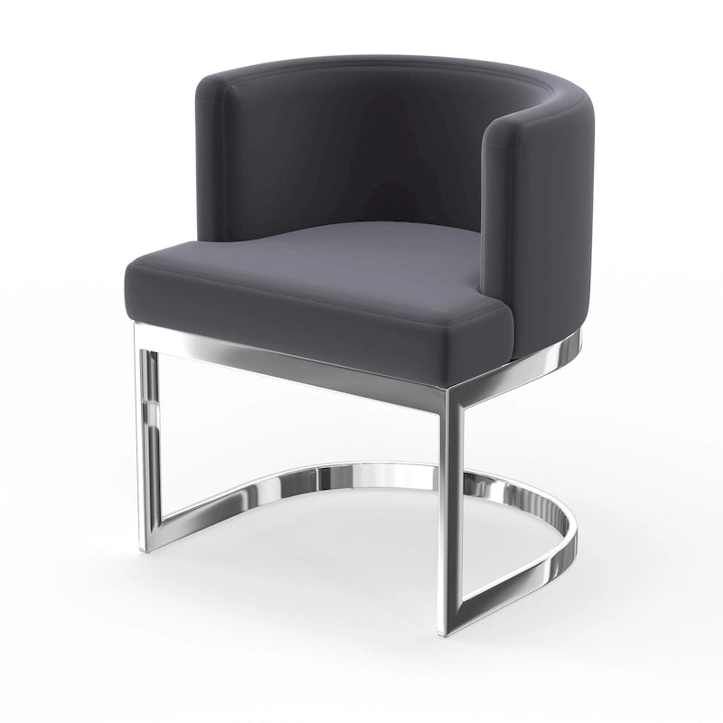 Contemporary Wingback Dining Chair – Upholstered Accent Seat