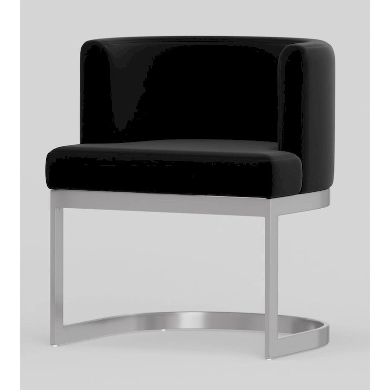 Contemporary Wingback Dining Chair – Upholstered Accent Seat