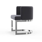 Contemporary Wingback Dining Chair – Upholstered Accent Seat