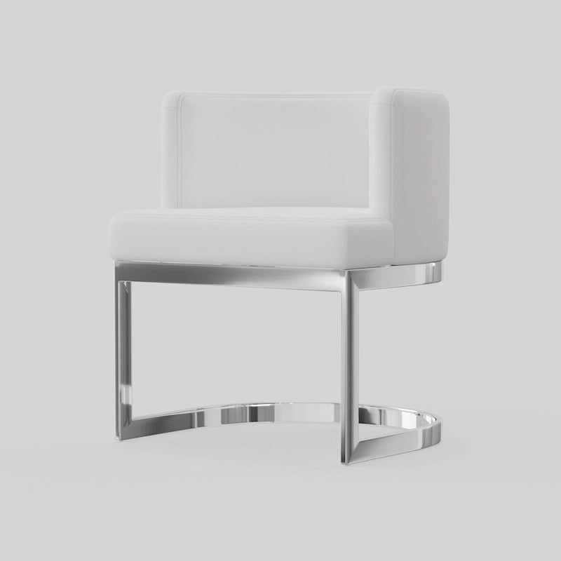 Contemporary Wingback Dining Chair – Upholstered Accent Seat