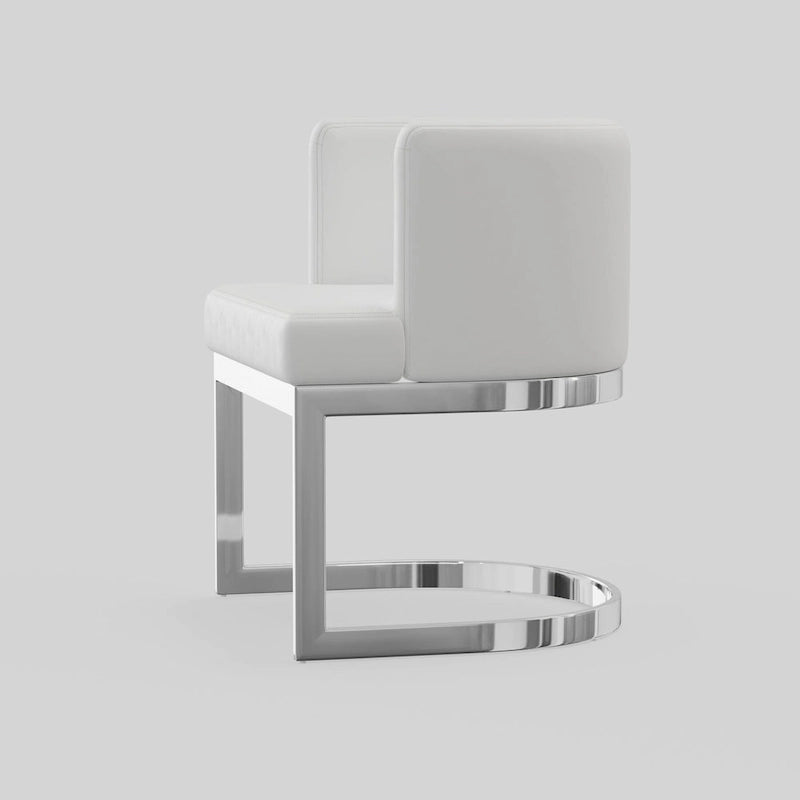 Contemporary Wingback Dining Chair – Upholstered Accent Seat