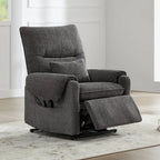 Fauteuil releveur inclinable électrique multiposition avec chaleur et massage – Tissu chenille