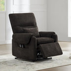 Fauteuil releveur inclinable électrique multiposition avec chaleur et massage – Tissu chenille