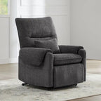 Fauteuil releveur inclinable électrique multiposition avec chaleur et massage – Tissu chenille
