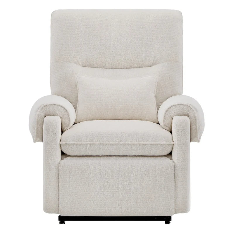 Fauteuil releveur inclinable électrique multiposition avec chaleur et massage – Tissu chenille
