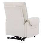 Fauteuil releveur inclinable électrique multiposition avec chaleur et massage – Tissu chenille