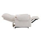 Fauteuil releveur inclinable électrique multiposition avec chaleur et massage – Tissu chenille