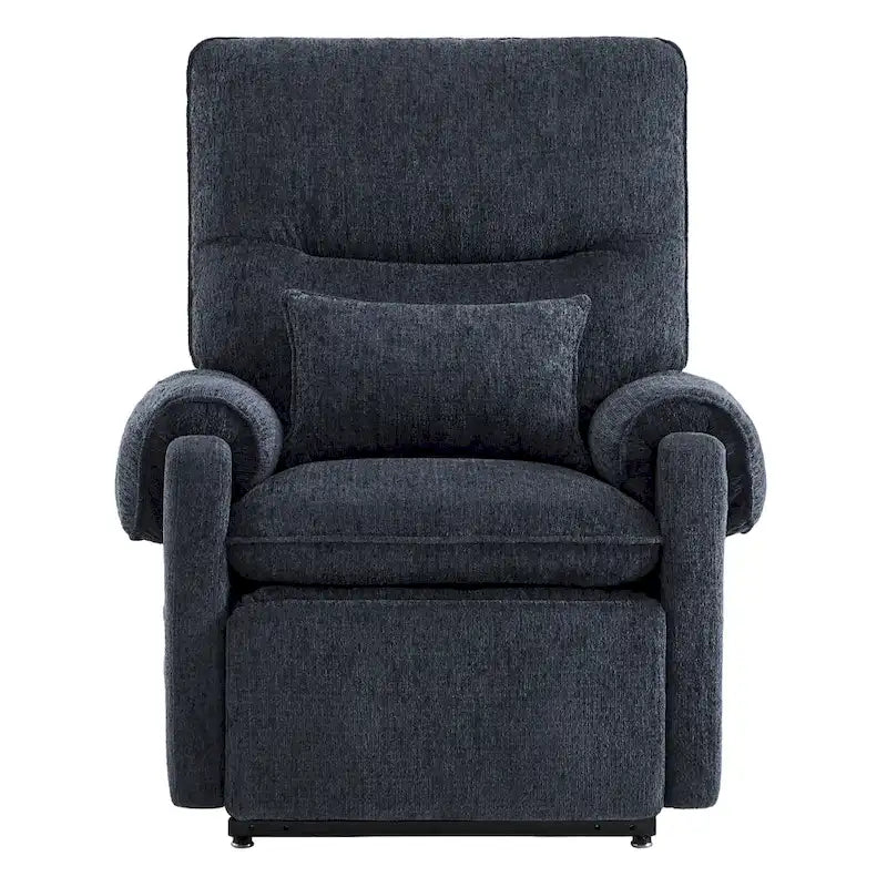 Fauteuil releveur inclinable électrique multiposition avec chaleur et massage – Tissu chenille