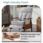 Adjustable Recliner Lounge Armchair with Footrest – Linen, Leather or Microsuede