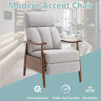 Adjustable Recliner Lounge Armchair with Footrest – Linen, Leather or Microsuede
