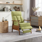 Adjustable Recliner Lounge Armchair with Footrest – Linen, Leather or Microsuede