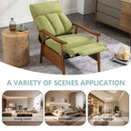 Adjustable Recliner Lounge Armchair with Footrest – Linen, Leather or Microsuede