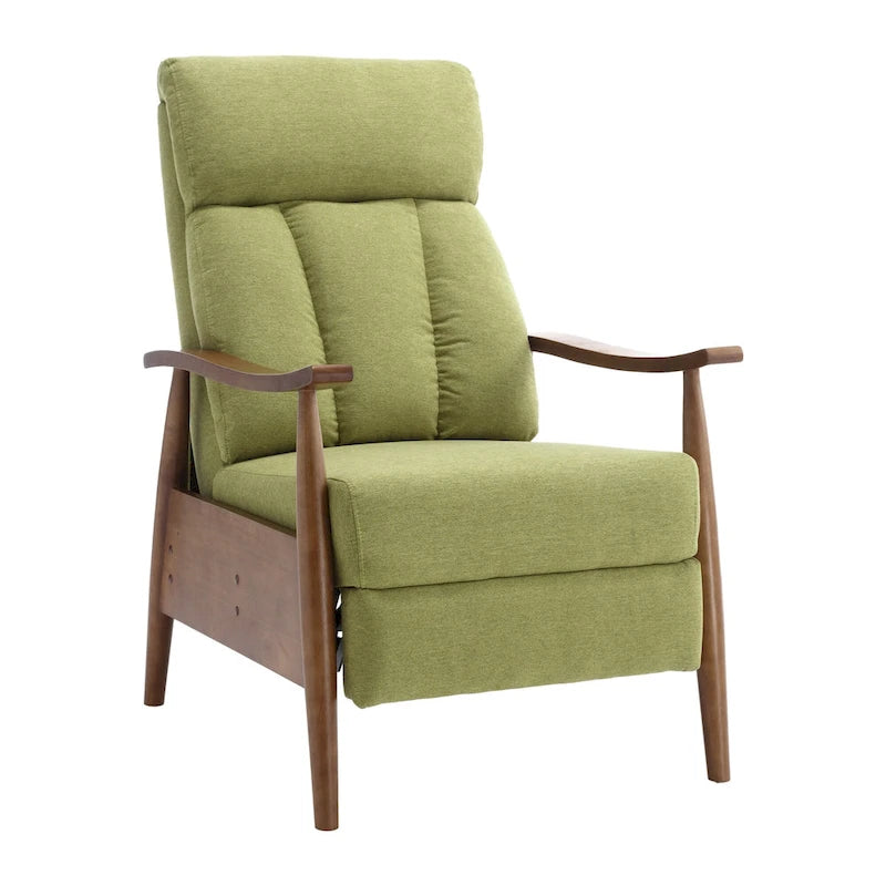 Adjustable Recliner Lounge Armchair with Footrest – Linen, Leather or Microsuede