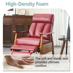 Adjustable Recliner Lounge Armchair with Footrest – Linen, Leather or Microsuede
