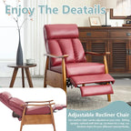 Adjustable Recliner Lounge Armchair with Footrest – Linen, Leather or Microsuede