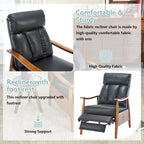 Adjustable Recliner Lounge Armchair with Footrest – Linen, Leather or Microsuede