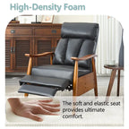 Adjustable Recliner Lounge Armchair with Footrest – Linen, Leather or Microsuede