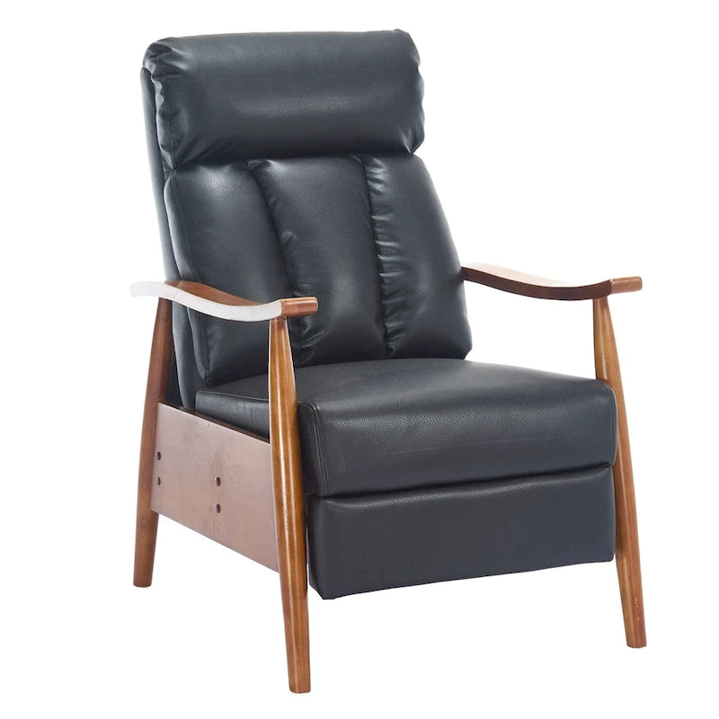Adjustable Recliner Lounge Armchair with Footrest – Linen, Leather or Microsuede