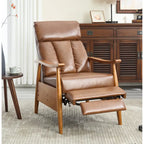 Adjustable Recliner Lounge Armchair with Footrest – Linen, Leather or Microsuede